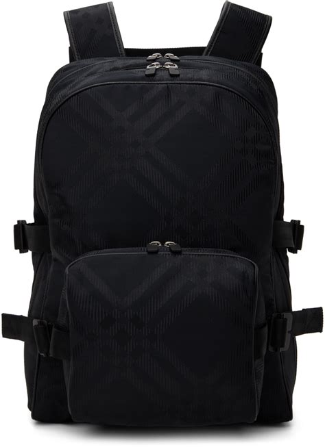 burberry rucksack zaino温暖的眩|Check Jacquard Backpack in Black .